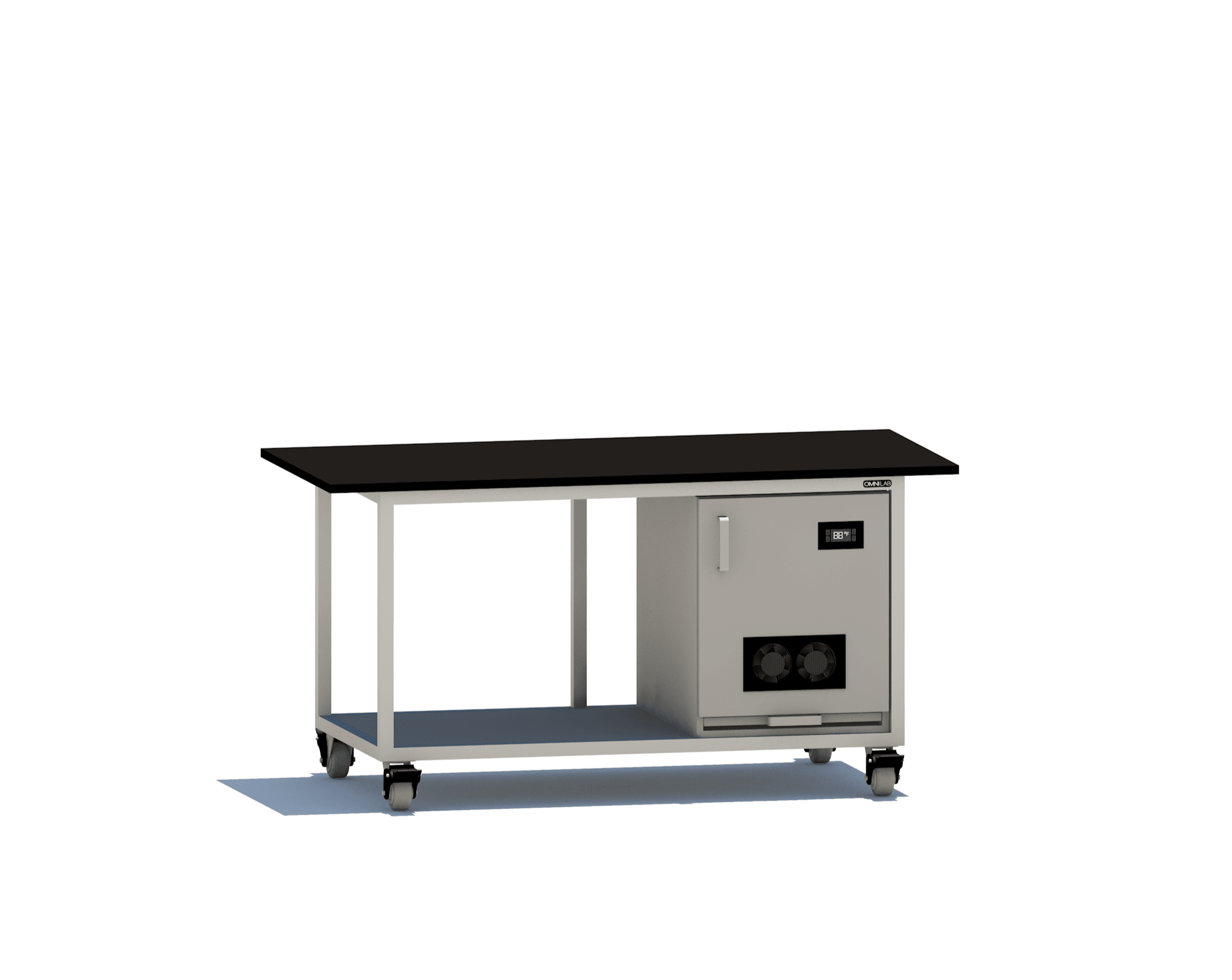 Basic MS Bench Mass Spec Benches OMNI Lab Solutions 72" wide Single Pump Enclosure