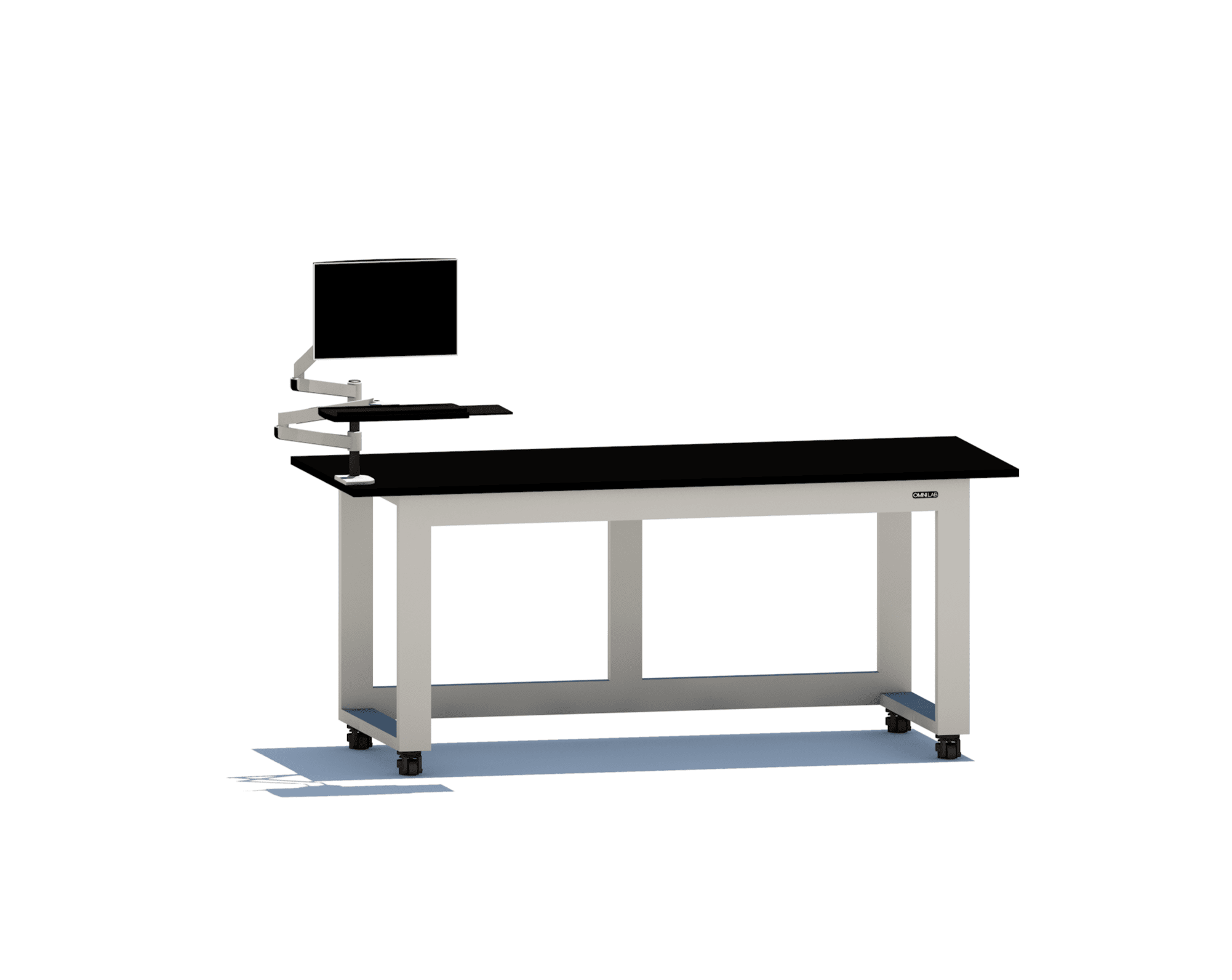 Complete Confocal Microscope Station Microscope Stations OMNI Lab Solutions 84" wide Mobile