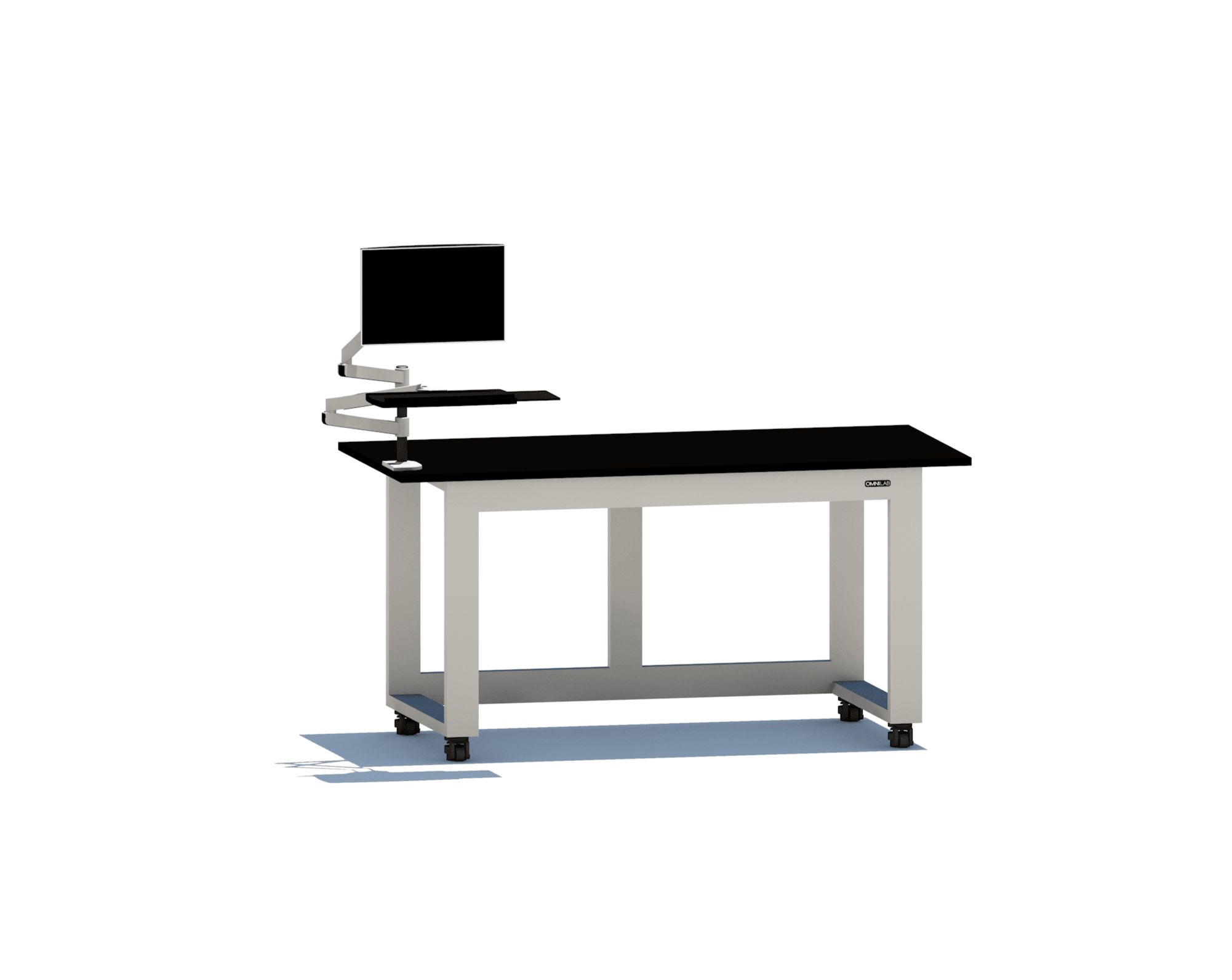 Complete Confocal Microscope Station Microscope Stations OMNI Lab Solutions 72" wide Mobile