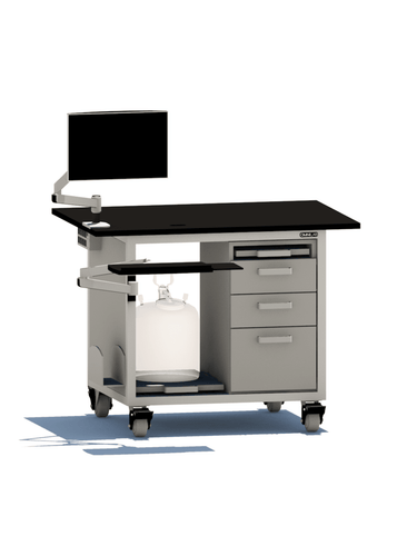 Complete HPLC Cart LC Carts OMNI Lab Solutions 48" wide