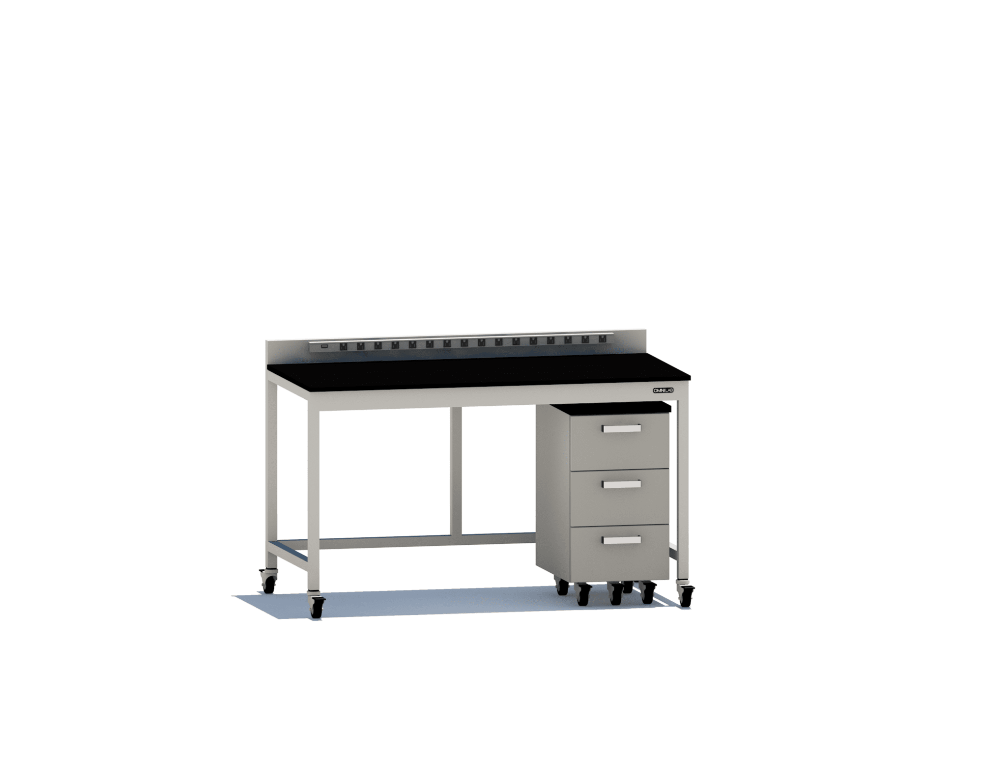 Complete Lab Table 2 - mobile Lab Tables OMNI Lab Solutions 60" wide Mobile