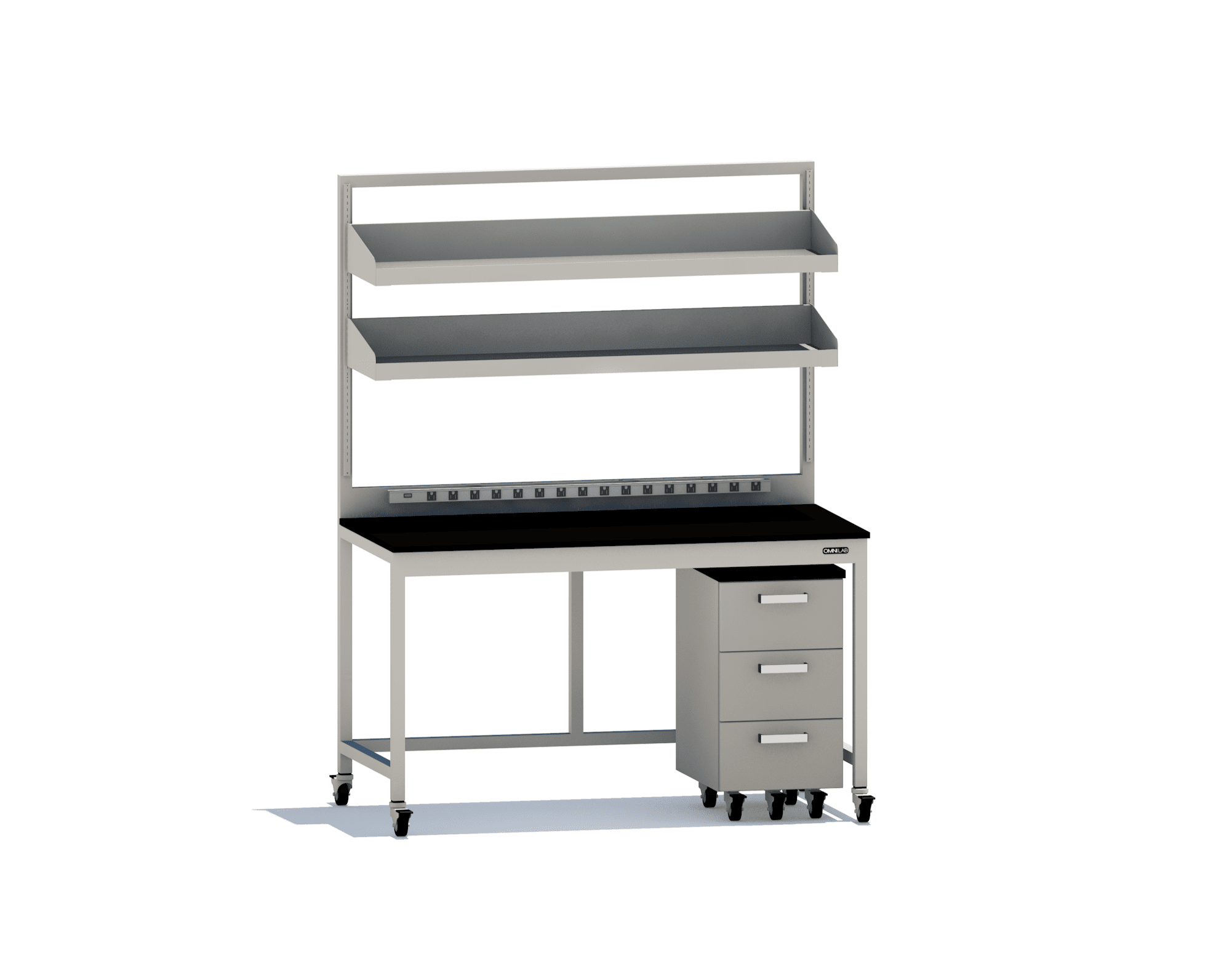 Complete Lab Table 3 - mobile Lab Tables OMNI Lab Solutions 60" wide Mobile