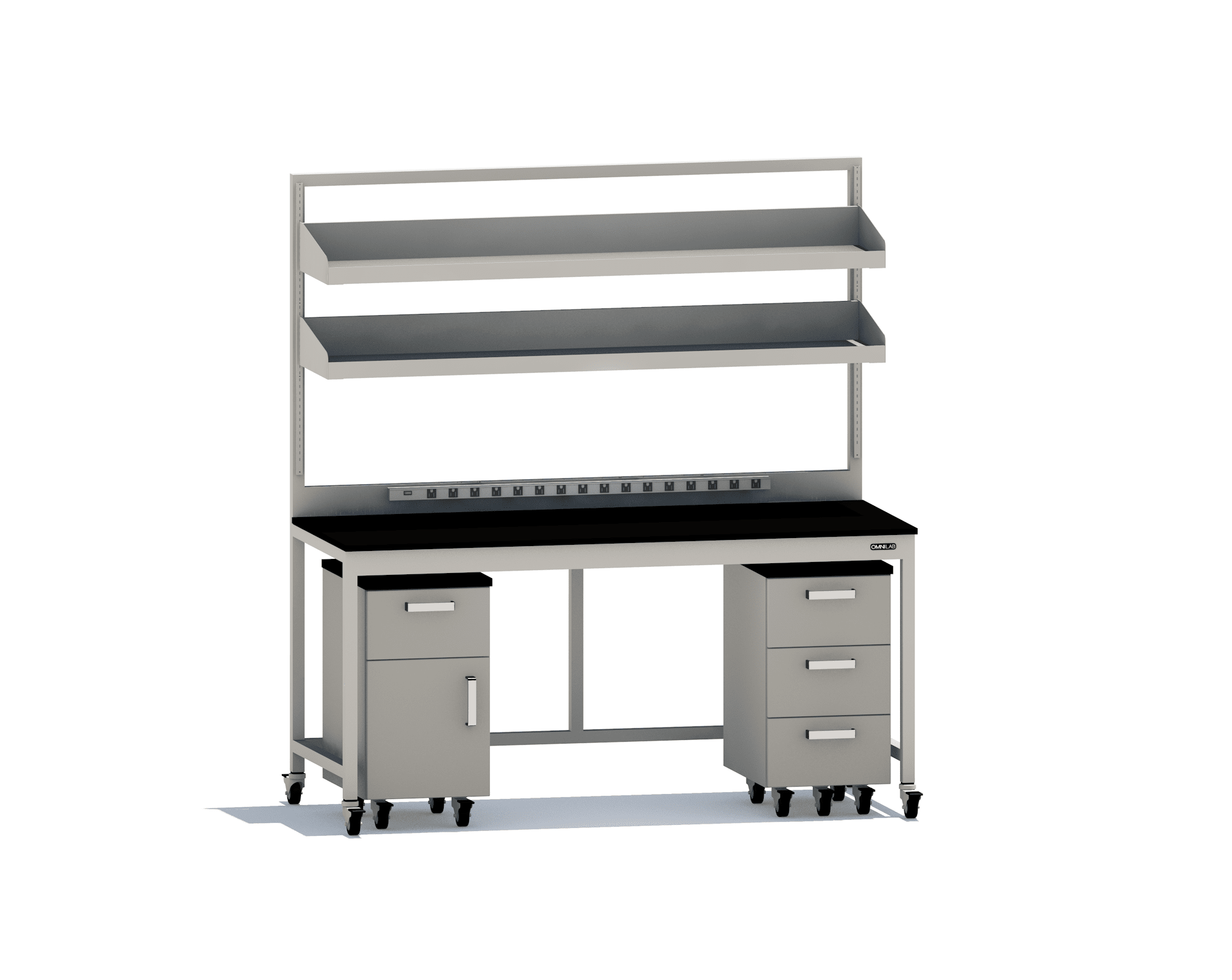 Complete Lab Table 3 - mobile Lab Tables OMNI Lab Solutions 72" wide Mobile