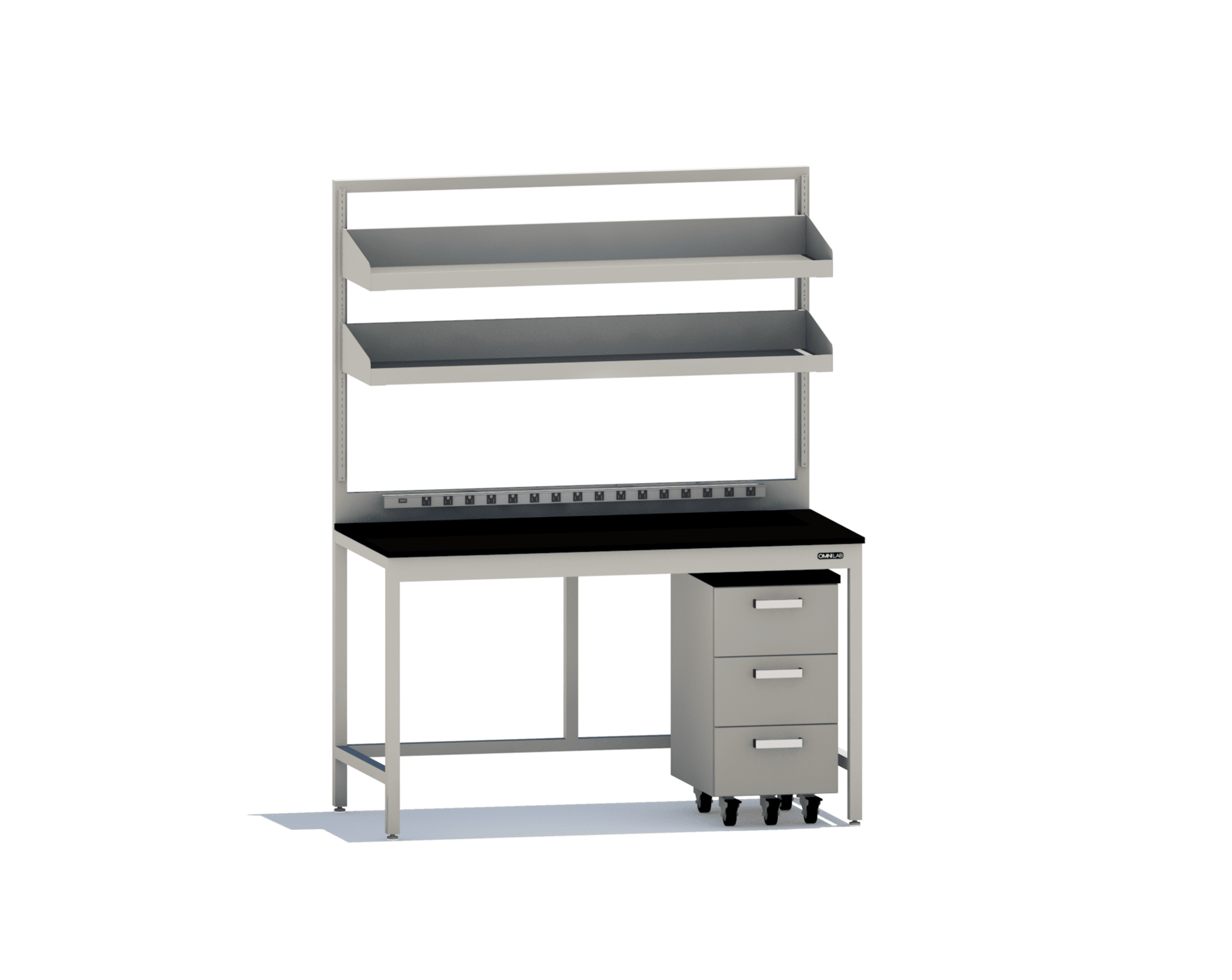 Complete Lab Table 3 Lab Tables omnilabsolutions 60" wide Fixed