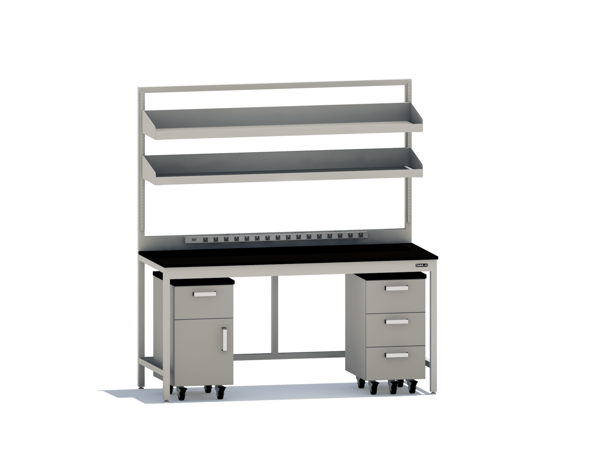 Complete Lab Table 3 Lab Tables omnilabsolutions 72" wide Fixed