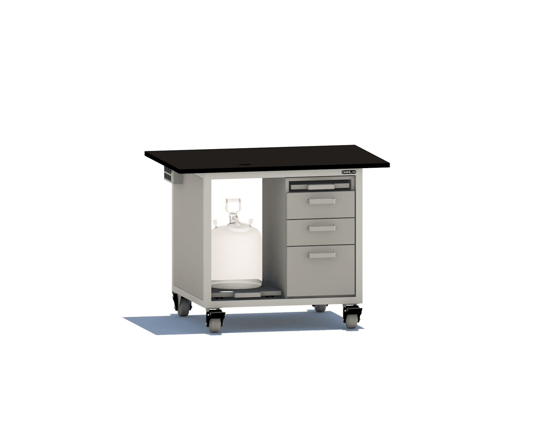 Core HPLC Cart LC Carts OMNI Lab Solutions 48" wide