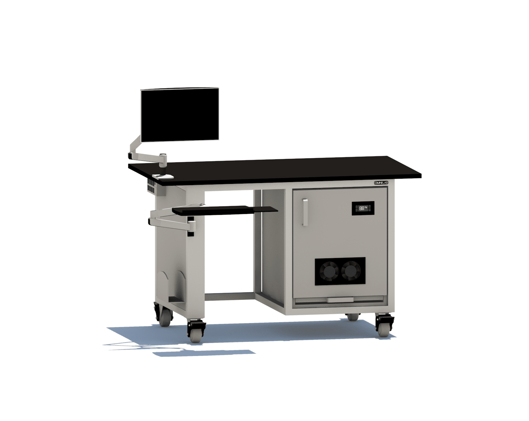 Core ICP-MS Bench ICP-MS Bench OMNI Lab Solutions 60" wide Single Pump Enclosure