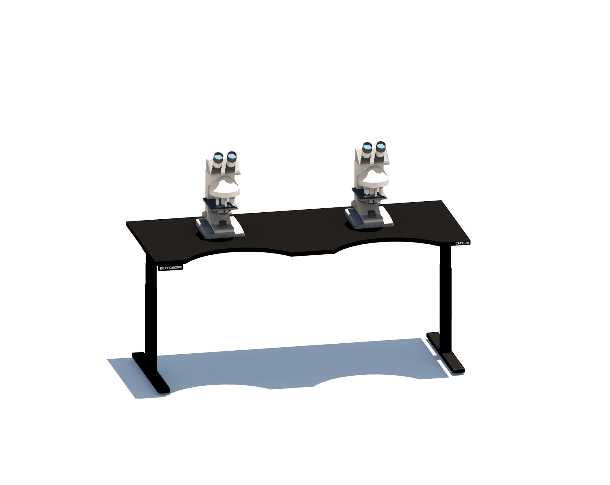 Dual Microscope Station - series one Microscope Stations OMNI Lab Solutions 72" wide Fixed