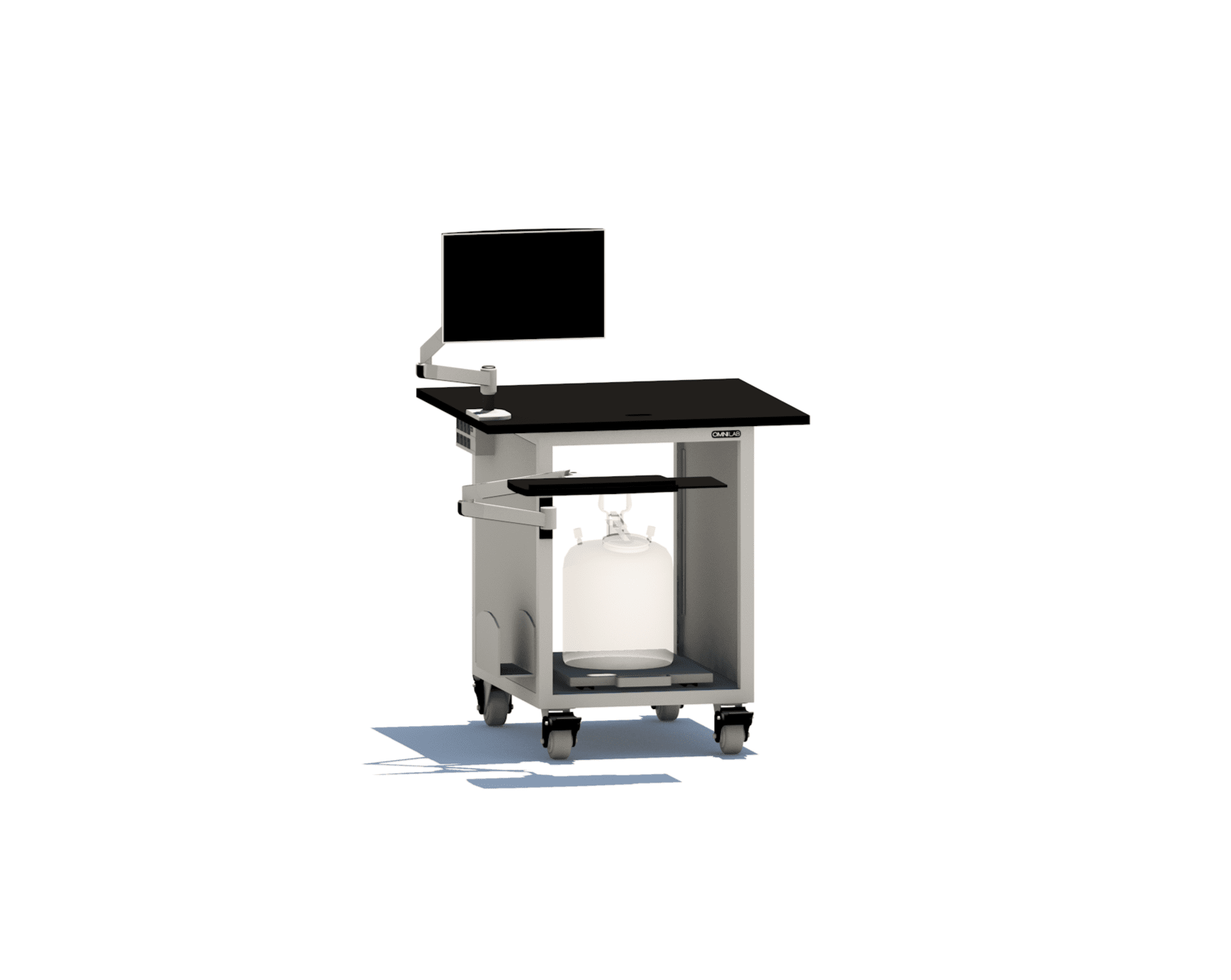 Essential HPLC Cart LC Carts OMNI Lab Solutions 36" wide Standard Height