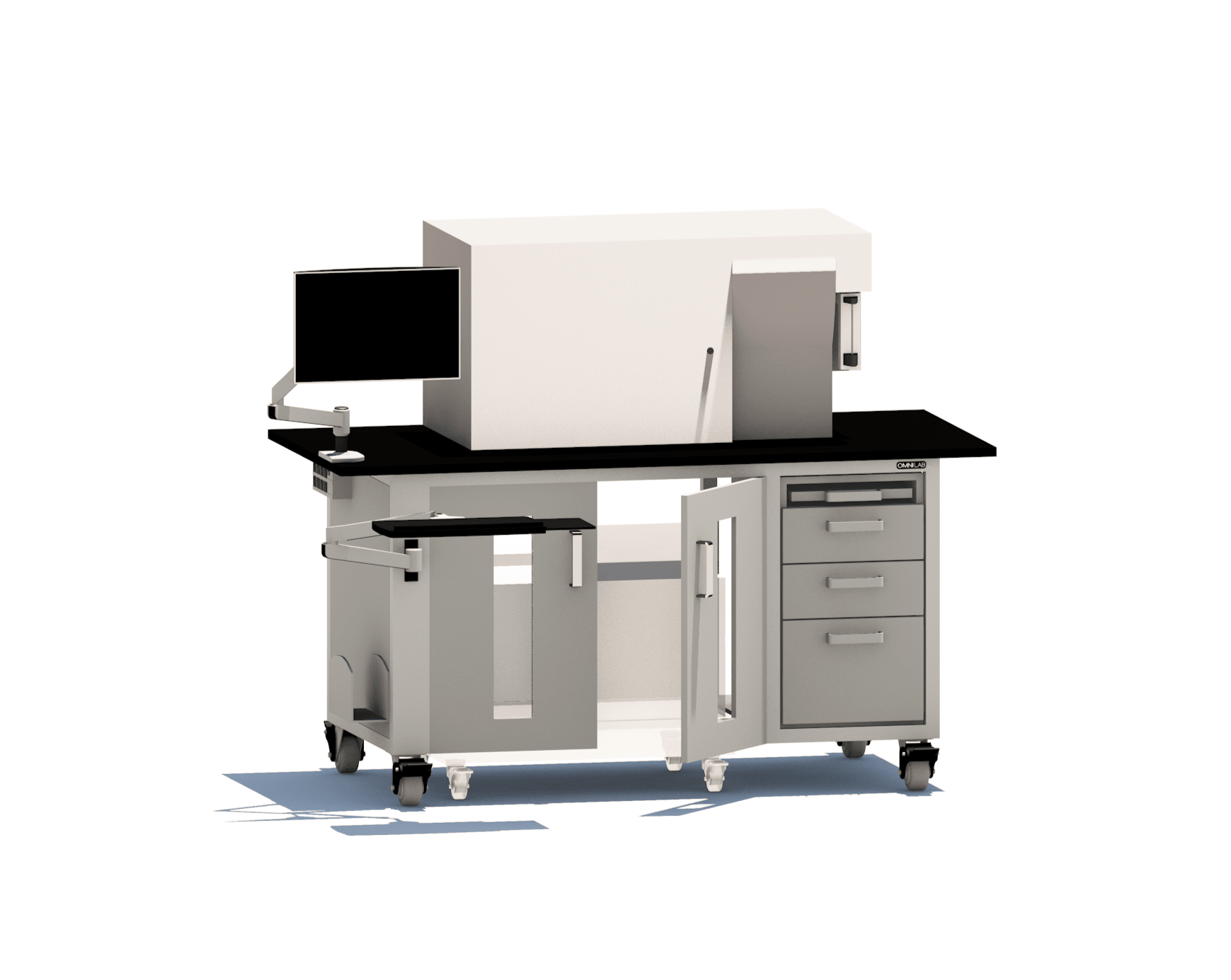 Flow Cytometry - series one Flow Cytometry Benches OMNI Lab Solutions 66" wide 