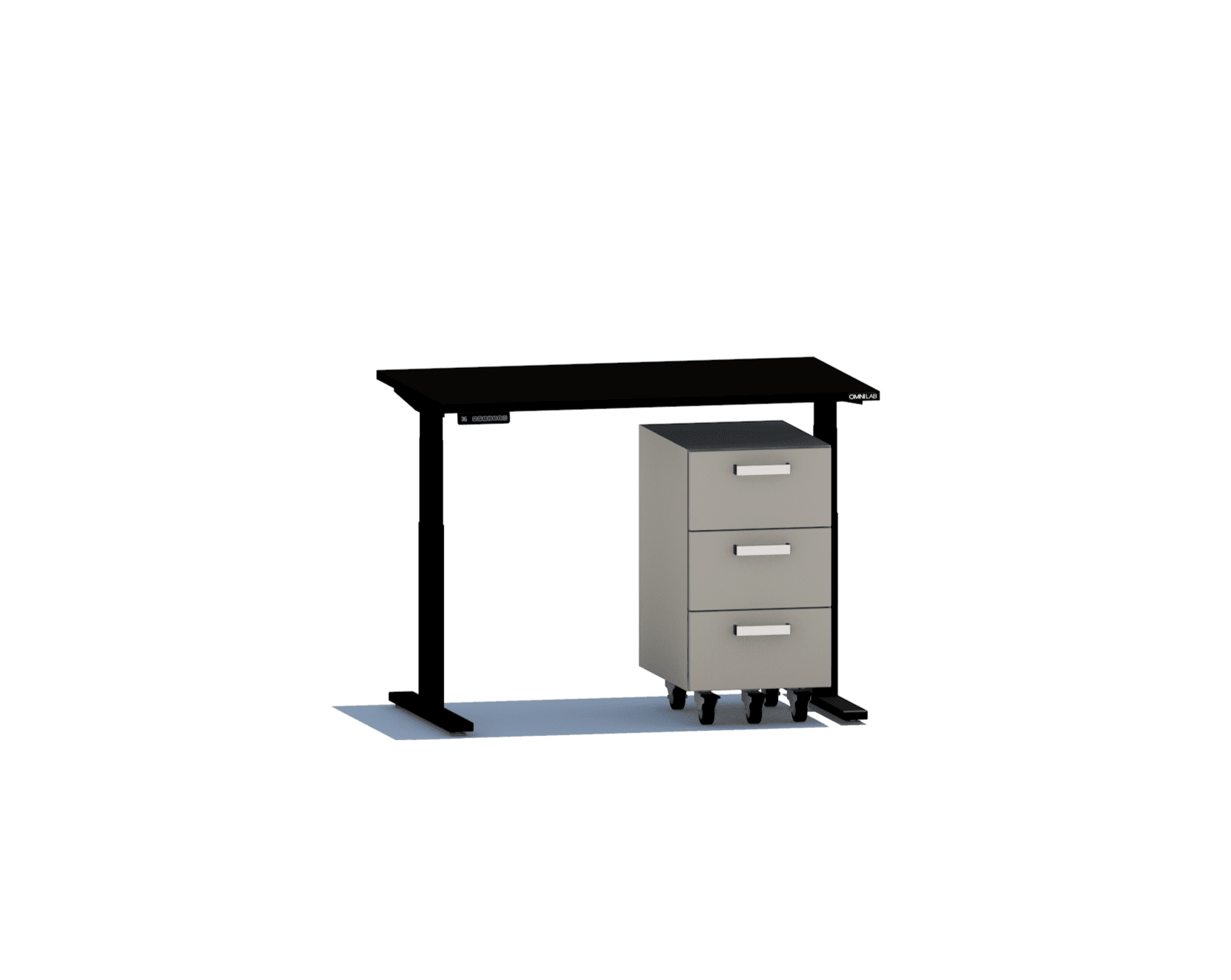 Complete Height Adjustable Lab Desk Laboratory Desk OMNI Lab Solutions 48" wide