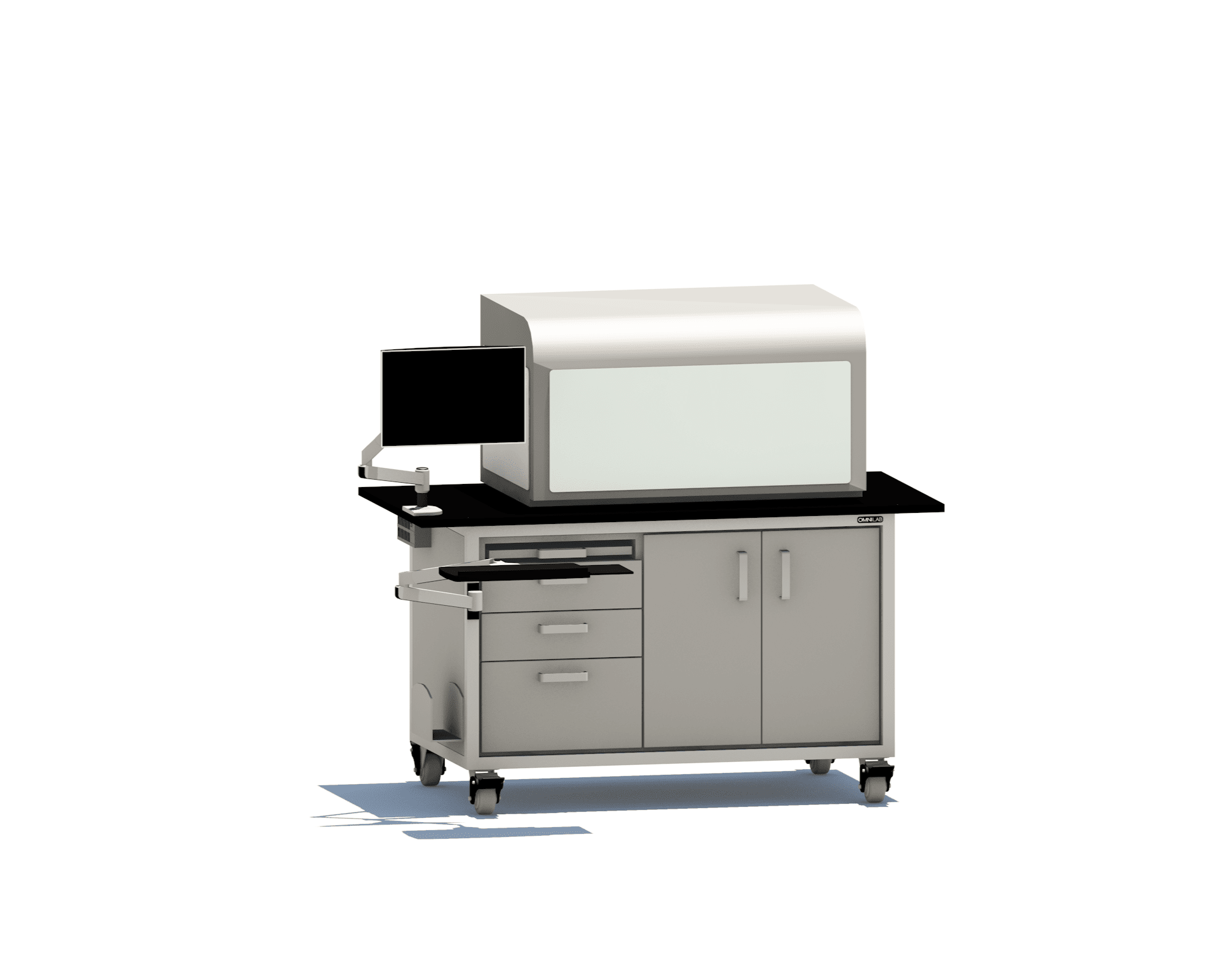 Liquid Handler Bench - series two Liquid Handler Benches OMNI Lab Solutions 66" wide