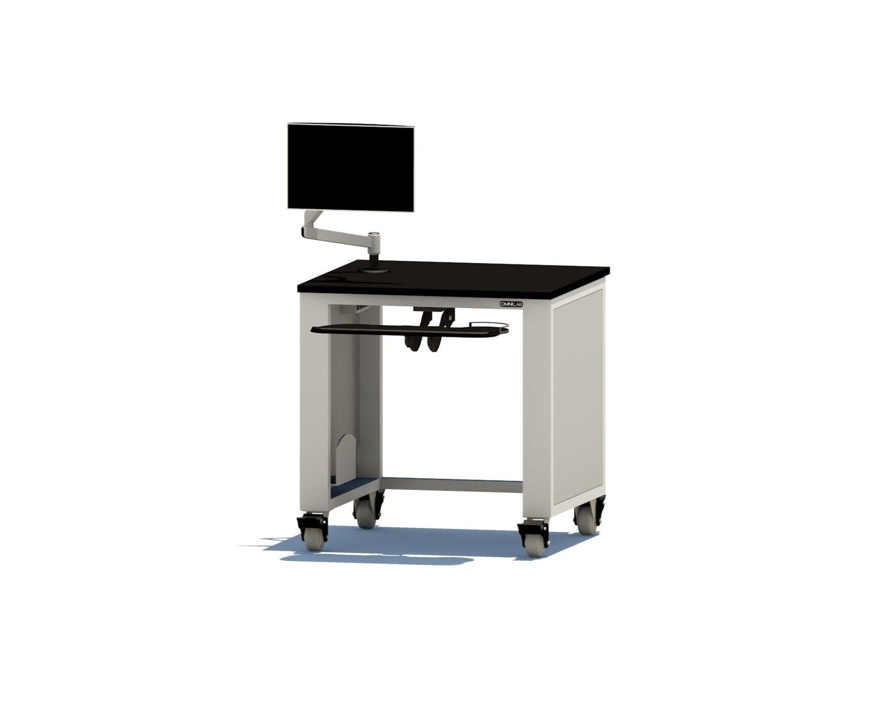 Mobile Lab Desk - compact Laboratory Desk OMNI Lab Solutions 36" wide