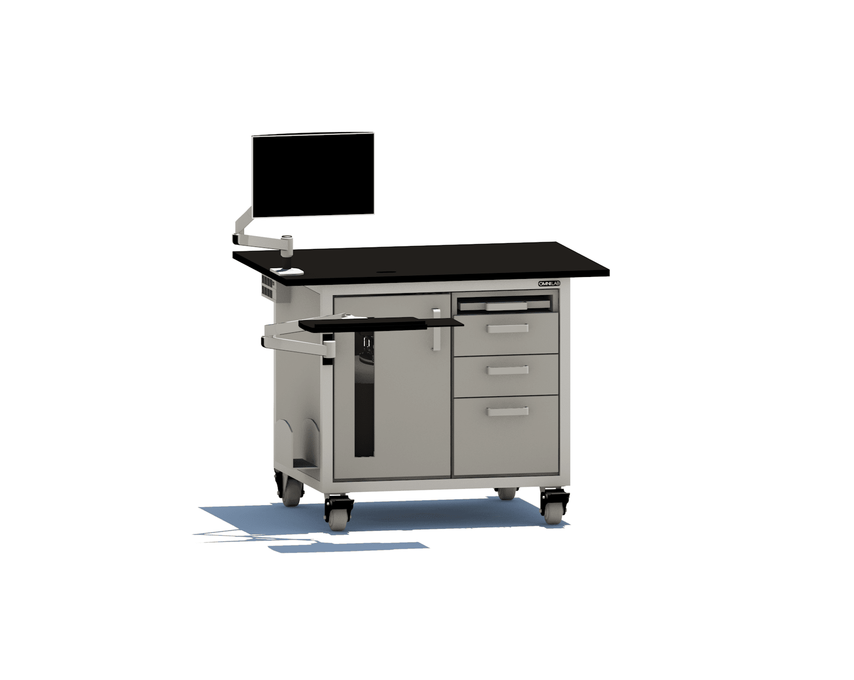 Ultimate HPLC Cart LC Carts OMNI Lab Solutions 48" wide