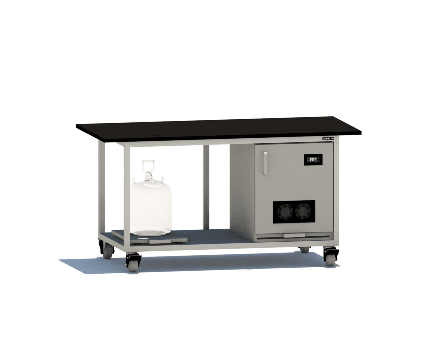 Core LCMS Bench LC-MS Benches OMNI Lab Solutions 72" wide Single Pump Enclosure