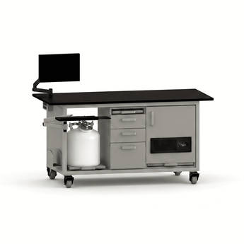 Complete LCMS Bench with Single Pump Enclosure LCMS Bench OMNI Lab Solutions Grey 