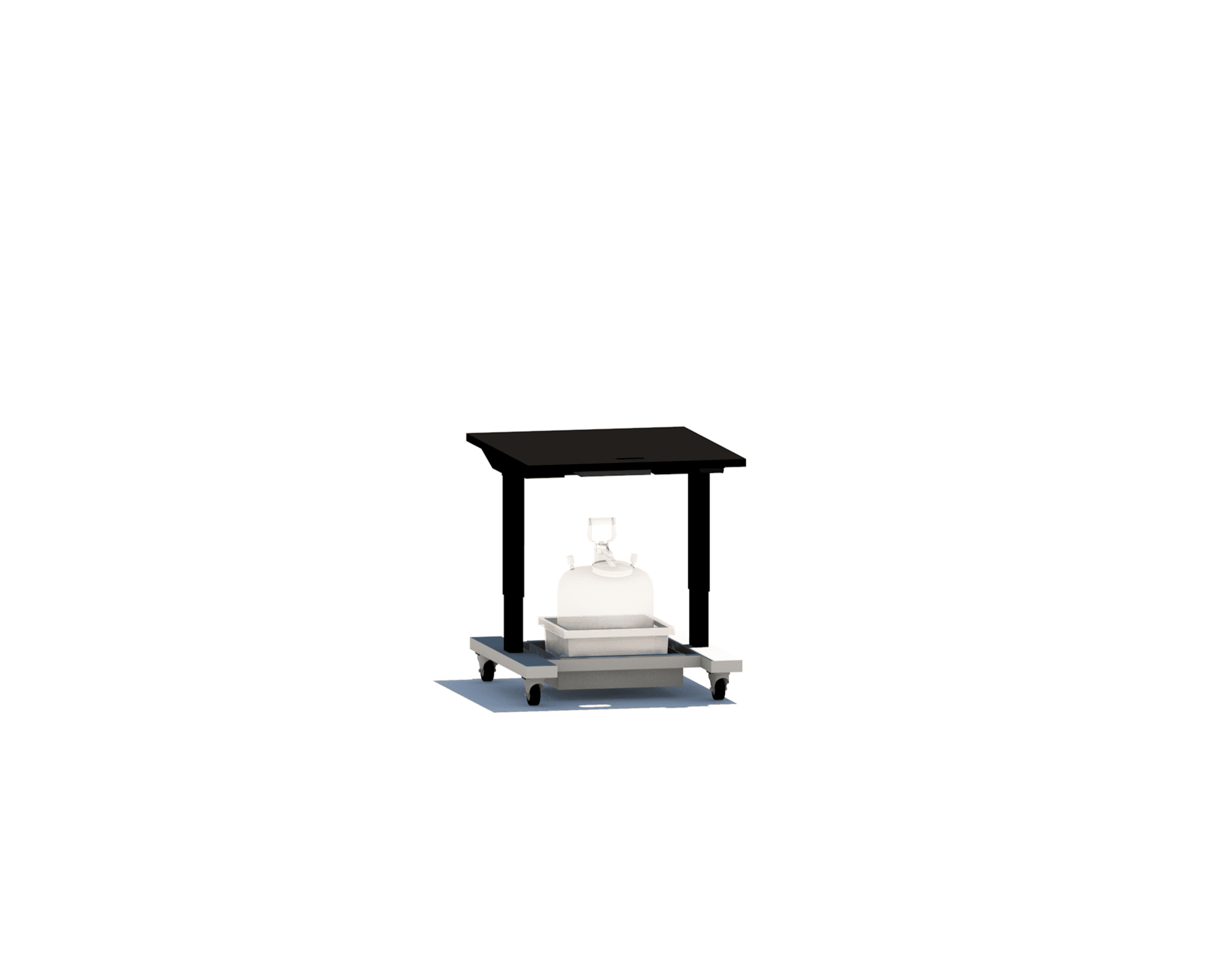 Omni Lab Instrument Basic HPLC Cart - Height Adjustable – omnilabsolutions