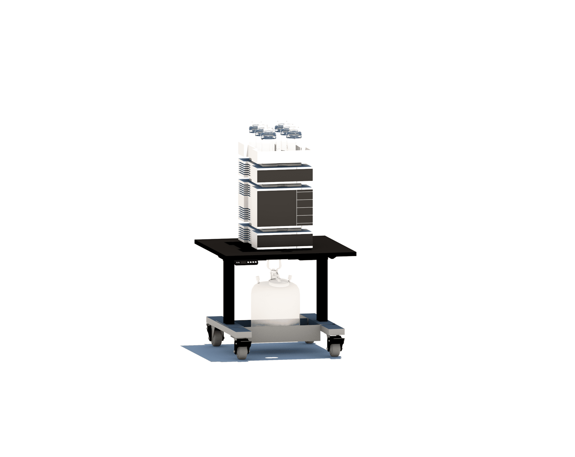 Omni Lab Instrument Basic HPLC Cart - Height Adjustable – omnilabsolutions