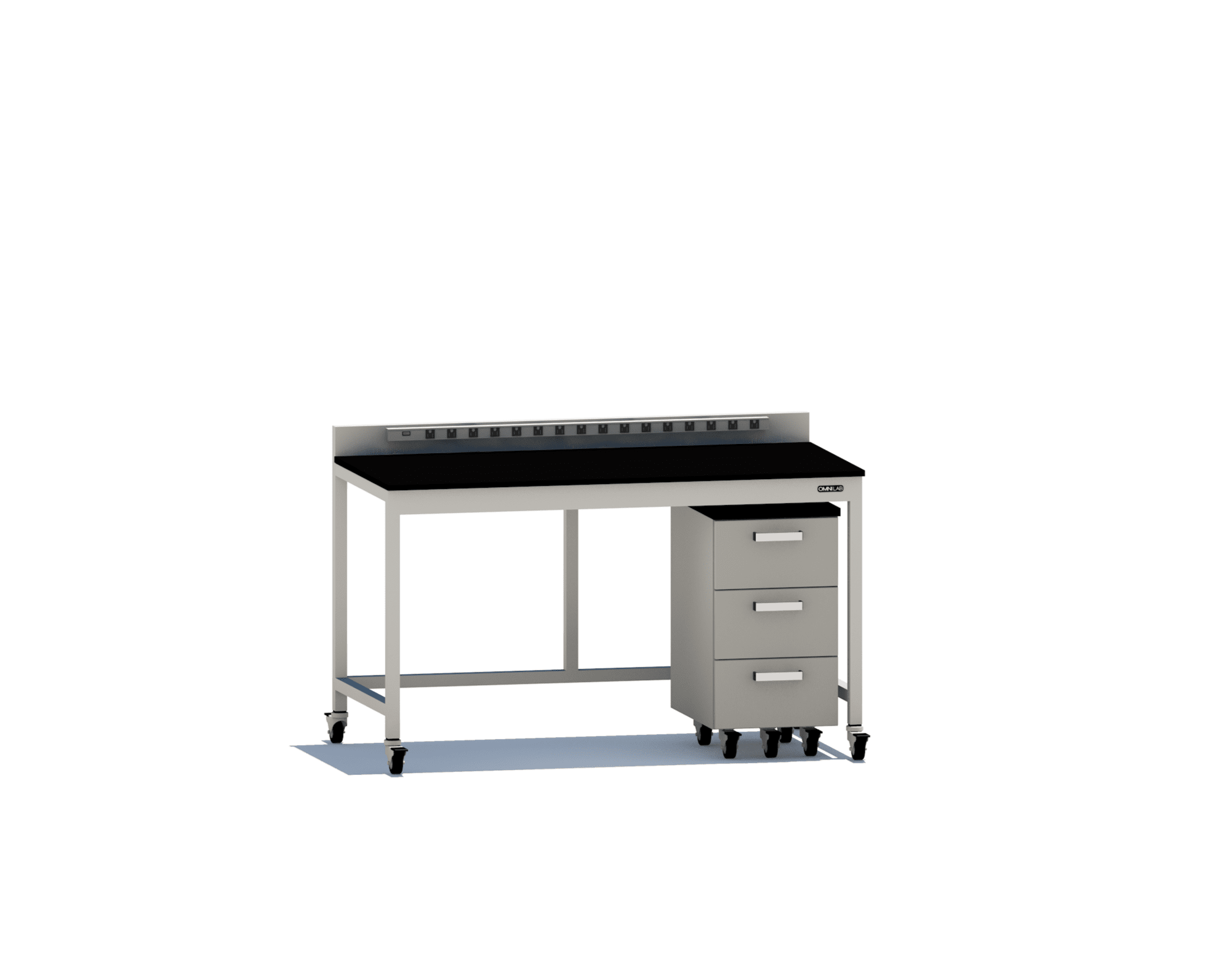 Complete Lab Table 2 - mobile Lab Tables OMNI Lab Solutions 60" wide Mobile 