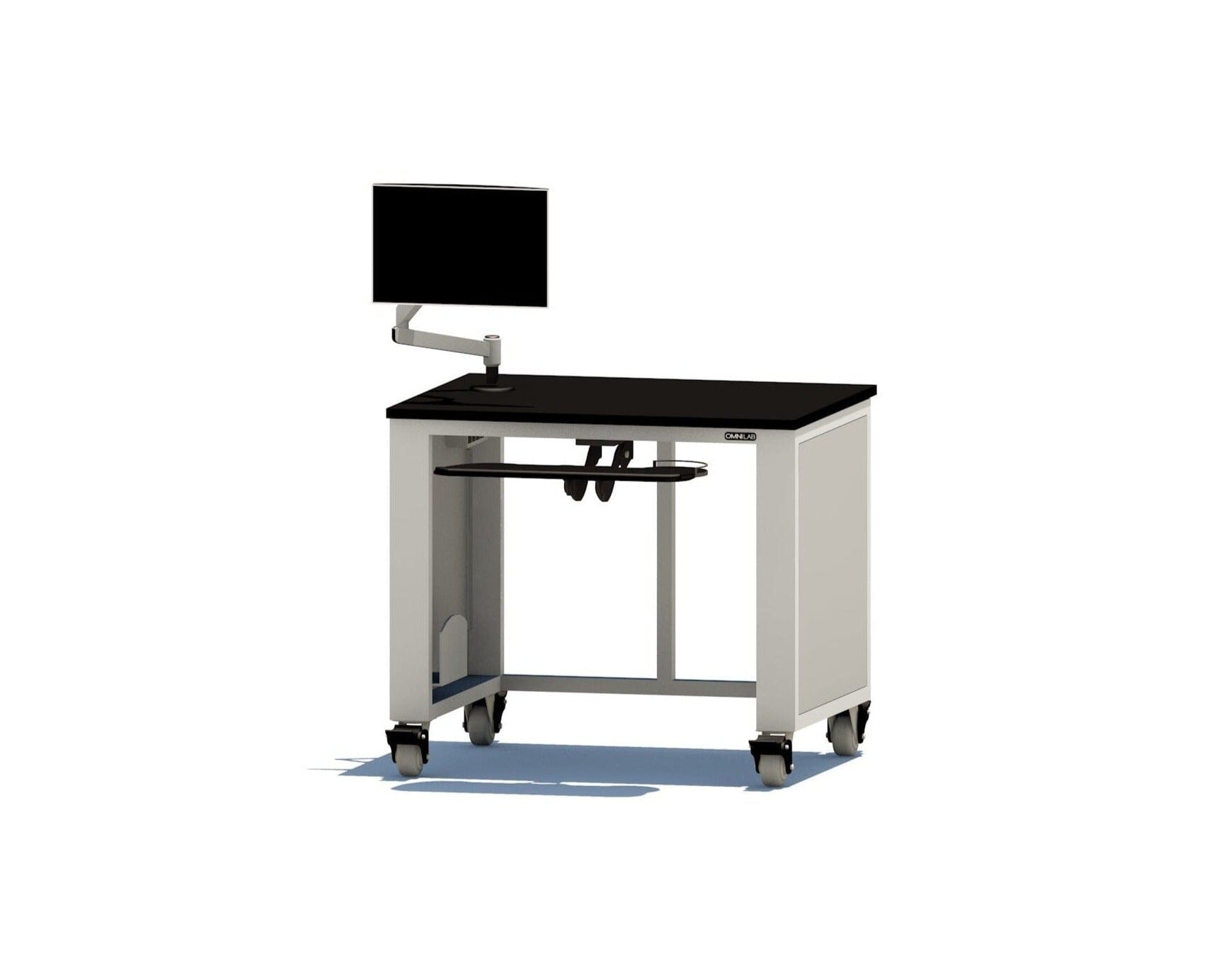Mobile Lab Desk Laboratory Desk OMNI Lab Solutions 42" wide 