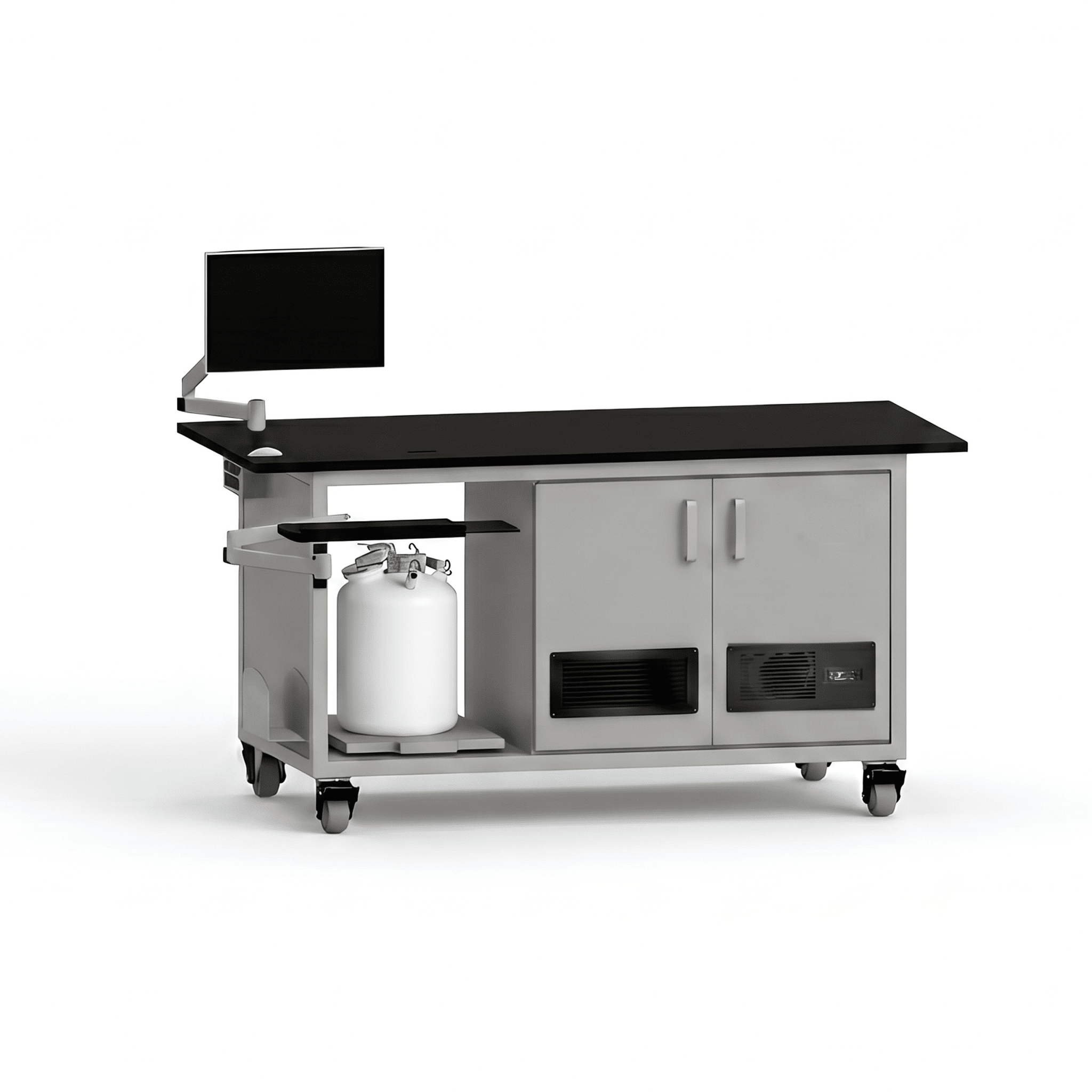 Complete LCMS Bench with Dual Pump Enclosure LCMS Bench OMNI Lab Solutions Grey 