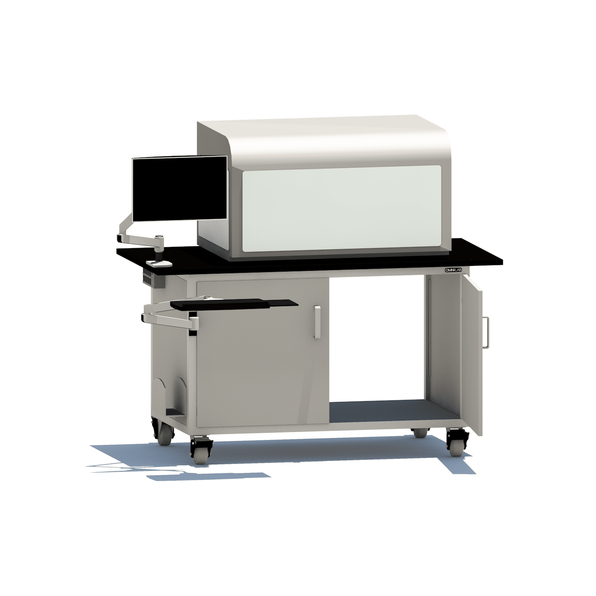 Core Liquid Handler Bench Liquid Handler Bench OMNI Lab Solutions Grey 