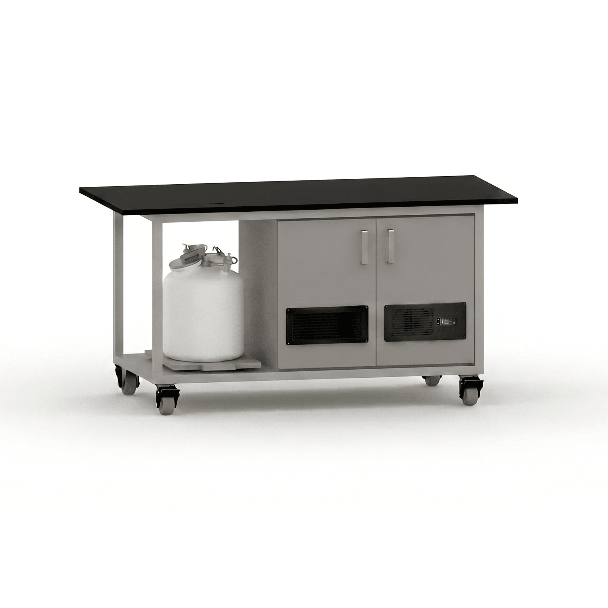 Core LCMS Bench with Dual Pump Enclosure LCMS Bench OMNI Lab Solutions Grey 