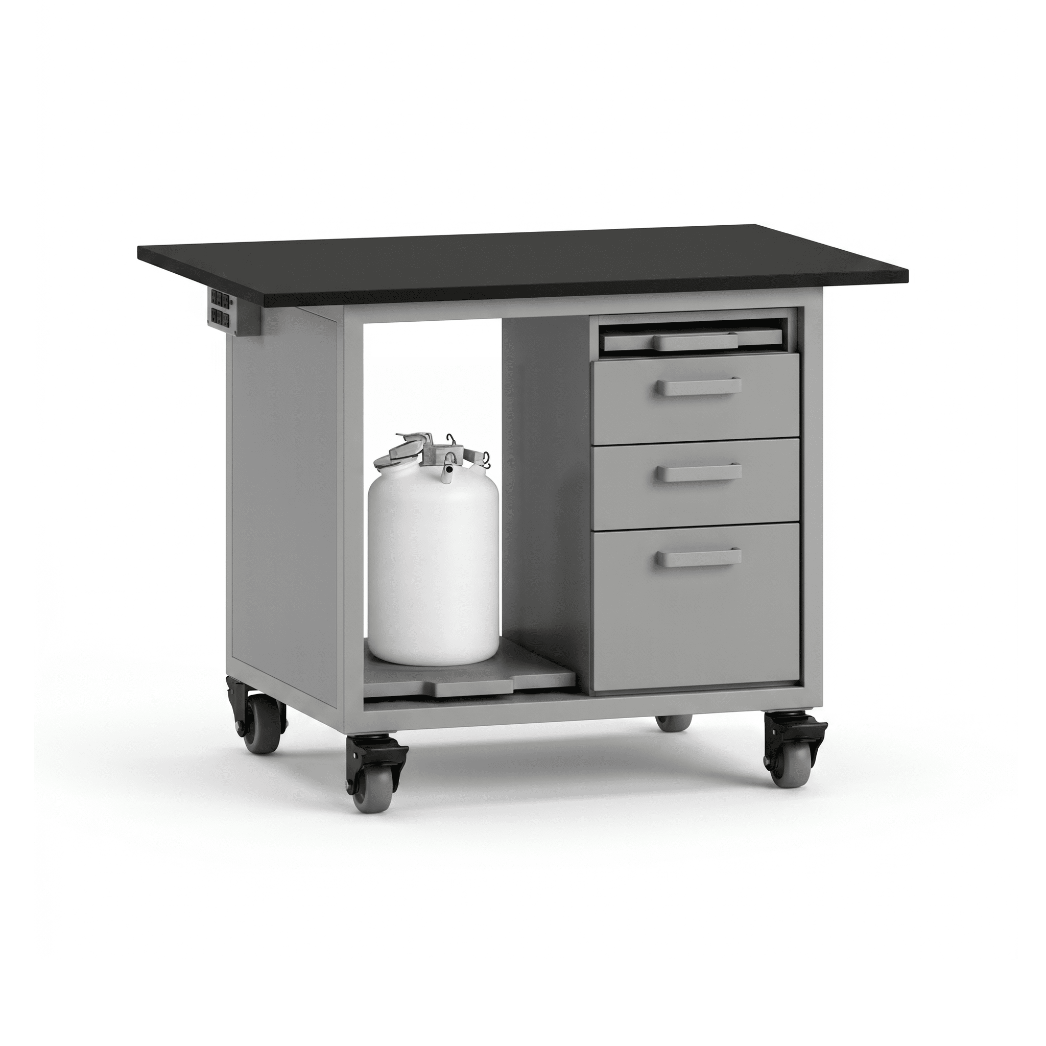 Core HPLC Cart HPLC Cart OMNI Lab Solutions Grey 