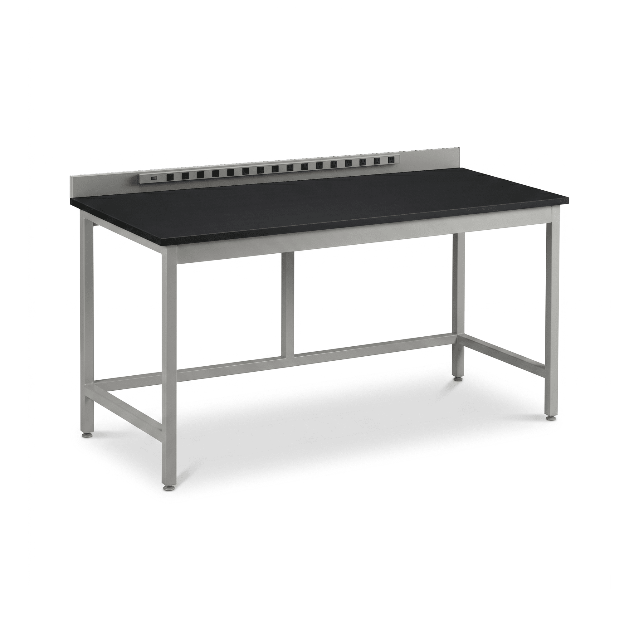 Essential Lab Table 72W with Power Bar Lab Table OMNI Lab Solutions Grey 