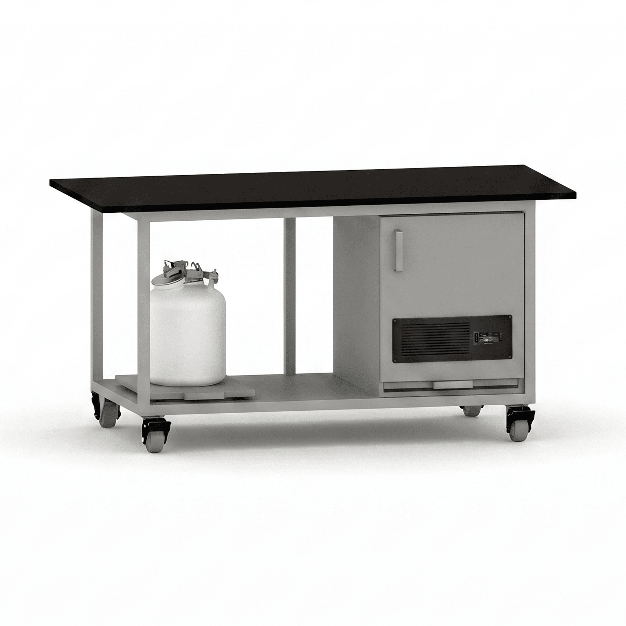 Core LCMS Bench with Single Pump Enclosure LCMS Bench OMNI Lab Solutions Grey 