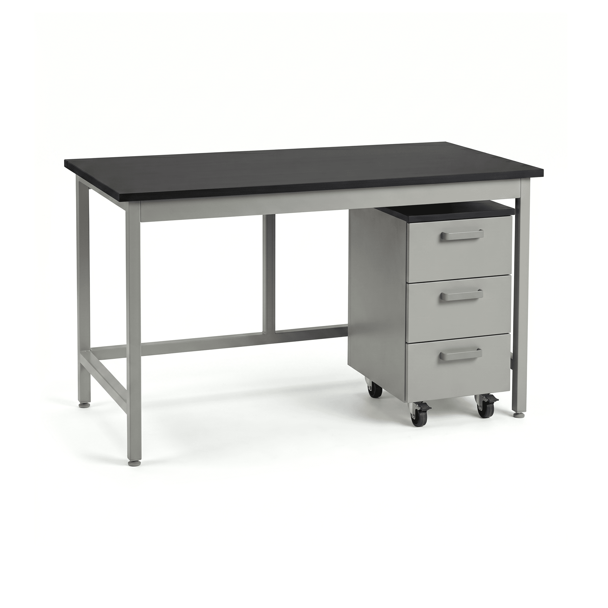 Essential Lab Table 60W with Drawer Unit Lab Table OMNI Lab Solutions Grey 