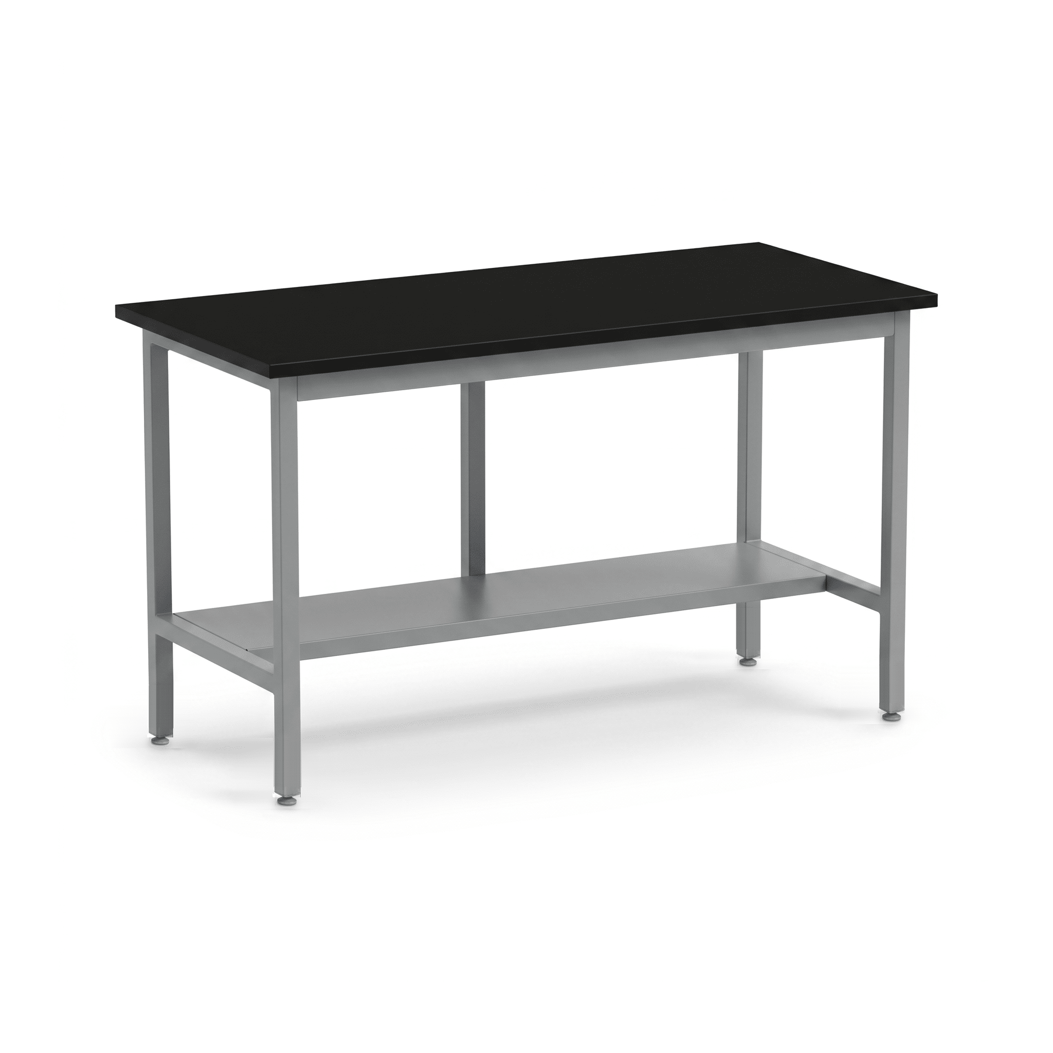 Essential Lab Table 72W with Half Shelf Lab Table OMNI Lab Solutions Grey 