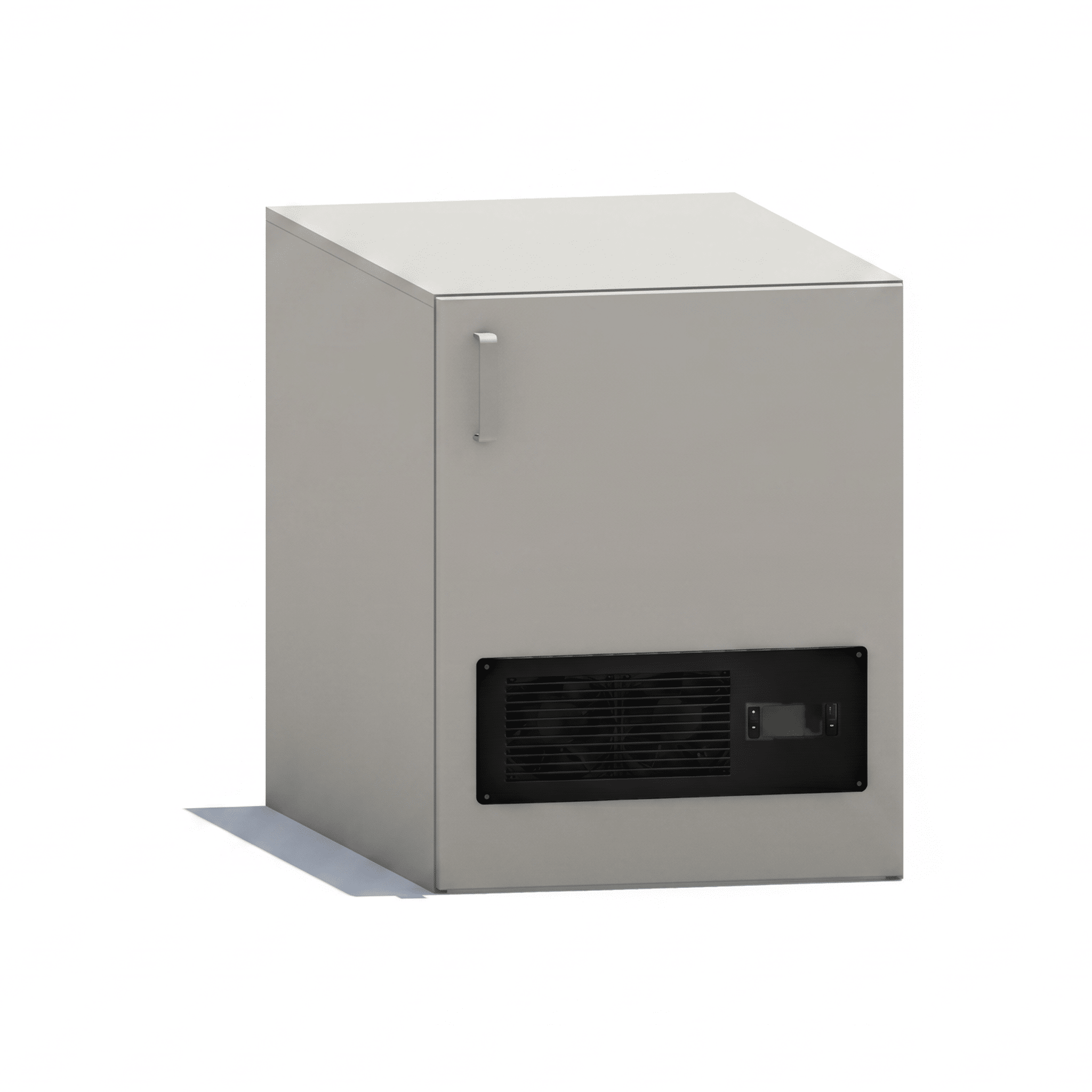 Garage-Style Single Pump Enclosure for Wheeled Vacuum Pumps Pump Enclosure OMNI Lab Solutions Grey 