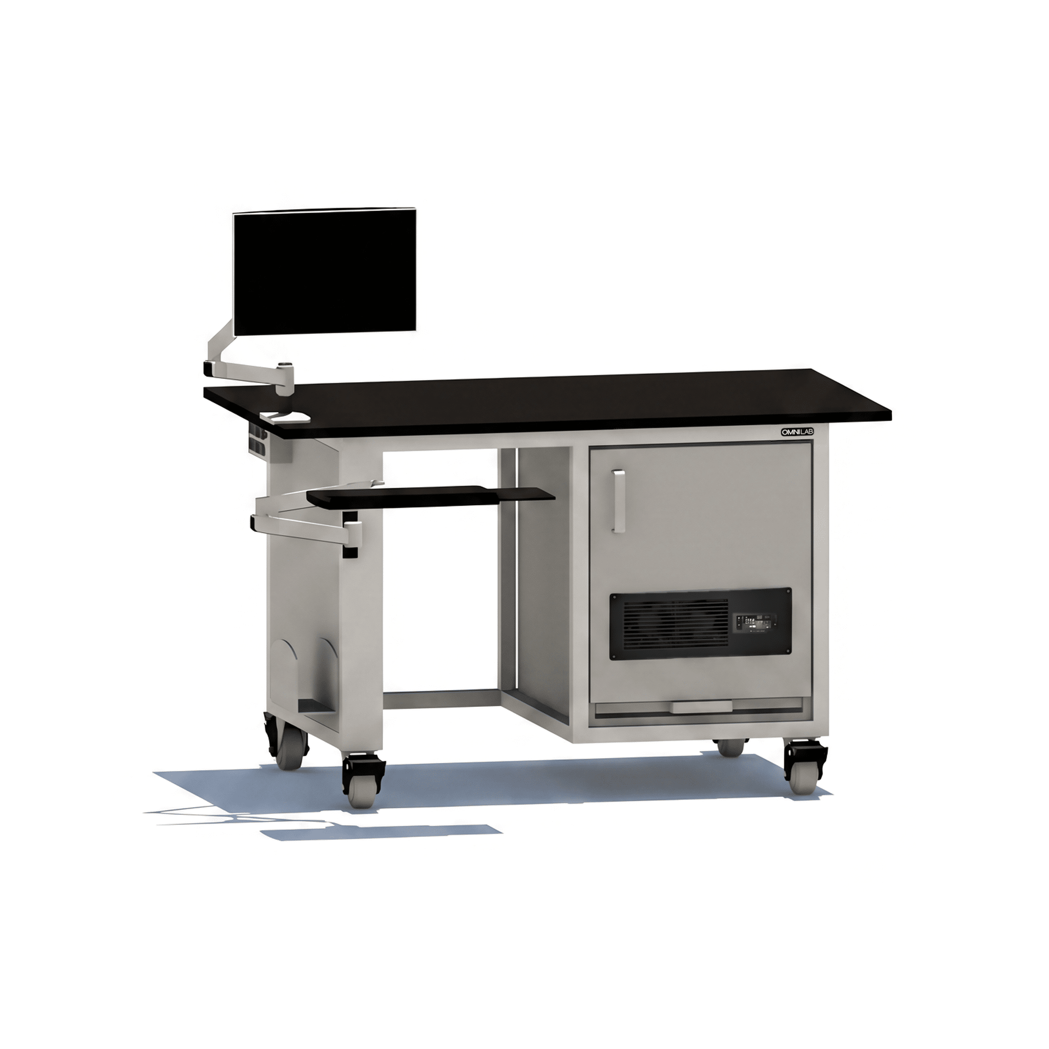 Core ICP-MS Bench with Single Pump Enclosure ICP-MS Bench OMNI Lab Solutions Grey 
