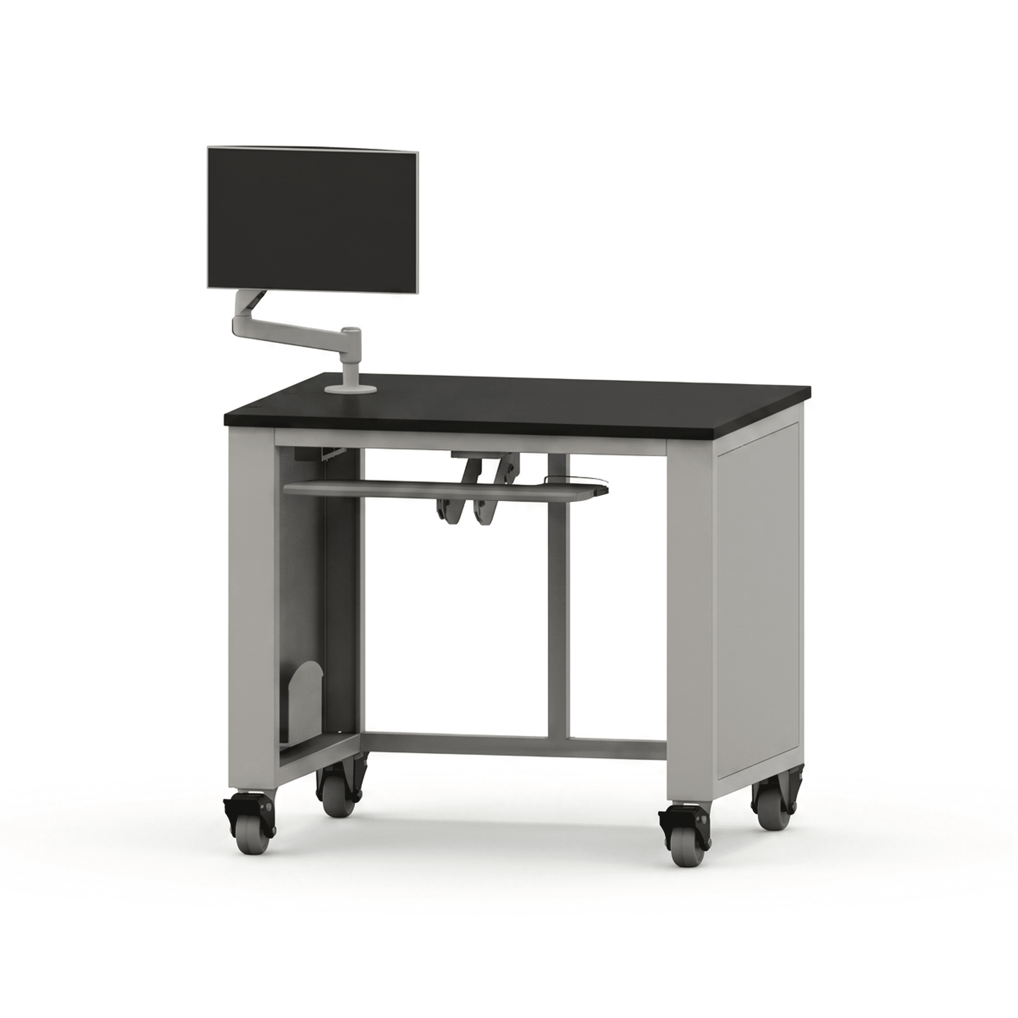 Instrument Bench Companion Desk 42W Lab Desk OMNI Lab Solutions Grey 